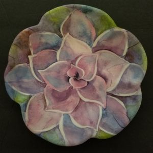Merritt Sweet Succulent Salad Plate